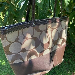 Brown coach purse